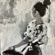 Original art for sale at UGallery.com | She Needs a Moment by Nava Lundy | $75 | acrylic painting | 4' h x 4' w | thumbnail 1