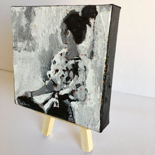 She Needs a Moment by Nava Lundy |  Side View of Artwork 