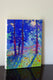 Original art for sale at UGallery.com | Blue Morning in the Park by Suren Nersisyan | $350 | oil painting | 14' h x 11' w | thumbnail 3