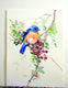 Original art for sale at UGallery.com | Bluebird and Berries by Suren Nersisyan | $250 | watercolor painting | 15' h x 11' w | thumbnail 4