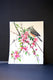 Original art for sale at UGallery.com | Titmouse and Sakura (Cherry Blossom) by Suren Nersisyan | $350 | watercolor painting | 14' h x 11' w | thumbnail 2