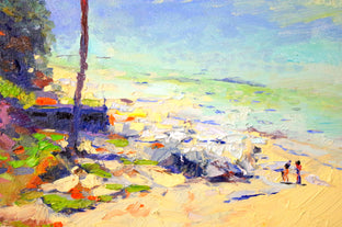 Sunny Day on the Beach (Santa Barbara) by Suren Nersisyan |   Closeup View of Artwork 