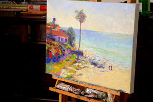 Sunny Day on the Beach (Santa Barbara) by Suren Nersisyan |  Side View of Artwork 