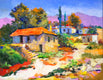 Original art for sale at UGallery.com | Summer, Village in Italy by Suren Nersisyan | $450 | oil painting | 11' h x 14' w | thumbnail 1