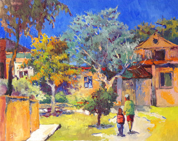 oil painting by Suren Nersisyan titled Summer Day, Nostalgia