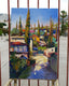 Original art for sale at UGallery.com | Mediterranean Landscape with Cypress Trees by Suren Nersisyan | $2,000 | oil painting | 36' h x 24' w | thumbnail 3