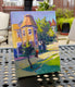 Original art for sale at UGallery.com | Street Corner in Washington DC, Morning Light by Suren Nersisyan | $300 | oil painting | 12' h x 9' w | thumbnail 2