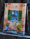 Original art for sale at UGallery.com | Find Me in Italy by Lisa Elley | $300 | oil painting | 10' h x 8' w | thumbnail 2