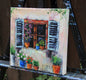 Original art for sale at UGallery.com | Italian Window by Lisa Elley | $400 | oil painting | 10' h x 10' w | thumbnail 2