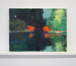 Bushes by Inlet by Janet Dyer |  Context View of Artwork 