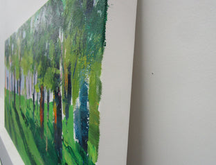 Trees, Island Road by Janet Dyer |  Side View of Artwork 