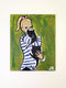 Original art for sale at UGallery.com | Girl Holding Cat by Jessica JH Roller | $325 | acrylic painting | 10' h x 8' w | thumbnail 3