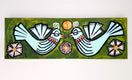 Original art for sale at UGallery.com | Love Birds by Jessica JH Roller | $650 | acrylic painting | 12' h x 36' w | thumbnail 3