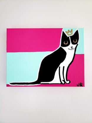 Queen Kitty by Jessica JH Roller |  Side View of Artwork 