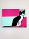 Original art for sale at UGallery.com | Queen Kitty by Jessica JH Roller | $450 | acrylic painting | 12' h x 16' w | thumbnail 2