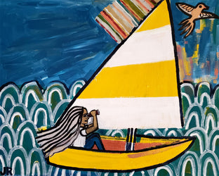 Reliable Sailboat by Jessica JH Roller |  Context View of Artwork 