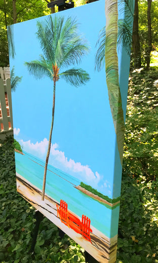 Dreaming of Palm Trees by John Jaster |  Side View of Artwork 