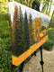 Original art for sale at UGallery.com | The Red Cabin by John Jaster | $700 | acrylic painting | 12' h x 24' w | thumbnail 2