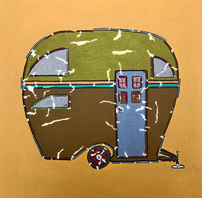 acrylic painting by John McCabe titled No One Ever Says Trailer