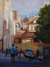 oil painting by Jonelle Summerfield titled The Hills of Marseille