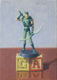 Original art for sale at UGallery.com | The Green Arrow by Jose H. Alvarenga | $425 | oil painting | 7' h x 5' w | thumbnail 1