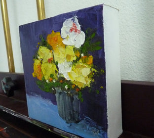 Brightly by Judy Mackey |  Side View of Artwork 