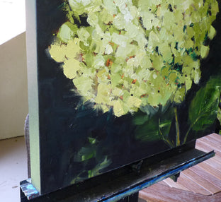 Green Hydrangea by Judy Mackey |  Side View of Artwork 