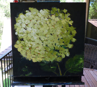 Green Hydrangea by Judy Mackey |  Context View of Artwork 