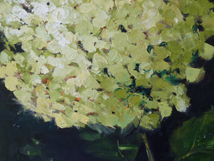 Green Hydrangea by Judy Mackey |   Closeup View of Artwork 