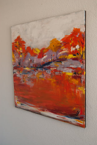 Orange Glow by Kajal Zaveri |  Side View of Artwork 