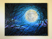 Original art for sale at UGallery.com | Moonlight by Kira Yustak | $825 | acrylic painting | 22' h x 28' w | thumbnail 3