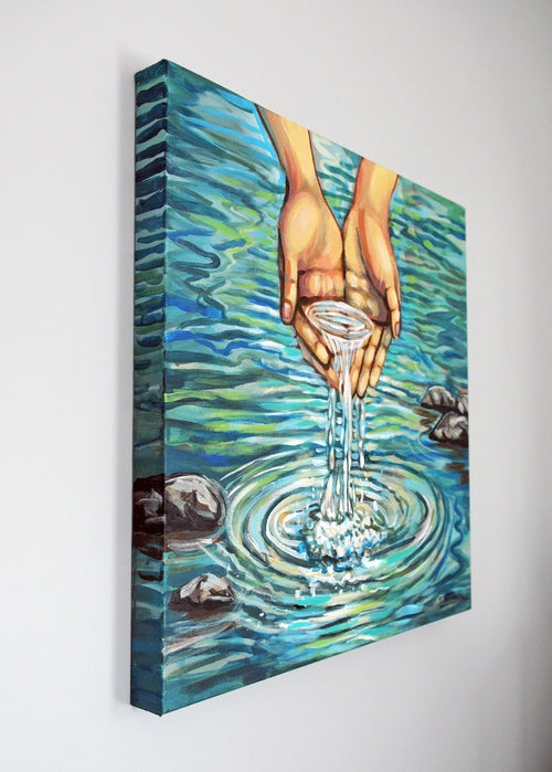 Water is Life by Kira Yustak - acrylic painting | UGallery