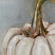 Original art for sale at UGallery.com | Miniature Casper Pumpkin by Kristine Kainer | $300 | oil painting | 6' h x 6' w | thumbnail 4