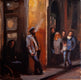 Original art for sale at UGallery.com | Late Night in Florence by Jonelle Summerfield | $550 | oil painting | 12' h x 12' w | thumbnail 1