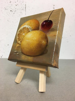 Lemons by Nikolay Rizhankov |  Side View of Artwork 