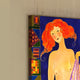 Original art for sale at UGallery.com | Red Head Nude by Yelena Sidorova | $1,475 | mixed media artwork | 30' h x 24' w | thumbnail 2