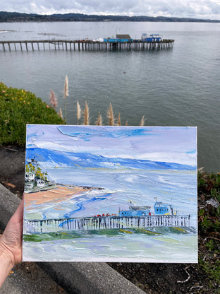 Capitola Morning by Lisa Elley |  Context View of Artwork 