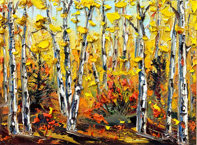 oil painting by Lisa Elley titled Impressions of Fall