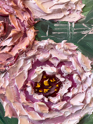 Spring Peony Bouquet by Lisa Elley |   Closeup View of Artwork 