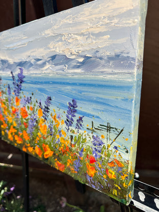 Superbloom by Lisa Elley |  Side View of Artwork 