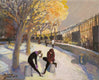 Original art for sale at UGallery.com | Luxembourg Garden by Bertrand Girard | $825 | mixed media artwork | 13' h x 16' w | thumbnail 1