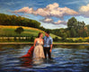 Original art for sale at UGallery.com | Nara Park Wedding - Commission by Jonelle Summerfield | $2,700 | oil painting | 24' h x 30' w | thumbnail 1