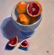 Original art for sale at UGallery.com | Bowl of Blood Oranges by Malia Pettit | $275 | oil painting | 10' h x 10' w | thumbnail 1