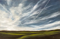 Original art for sale at UGallery.com | Aerial Dramatics XXIV by Mandy Main | $1,700 | oil painting | 24' h x 36' w | thumbnail 1