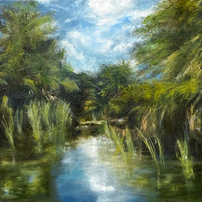 oil painting by Mandy Main titled Enchanted Sanctuary