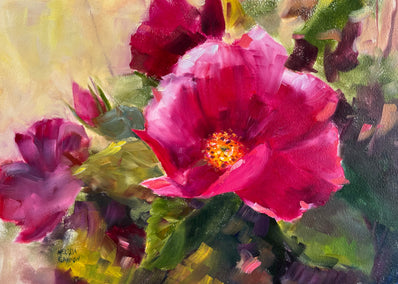 oil painting by Melissa Gannon titled Rose Amazing