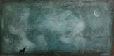 Original art for sale at UGallery.com | Midnight by Sally Adams | $1,975 | acrylic painting | 24' h x 48' w | thumbnail 1