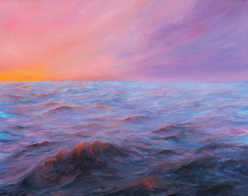 oil painting by Mitch Davis-Mann titled Abyss