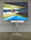 Original art for sale at UGallery.com | Stahl House Night by Mitchell Freifeld | $1,375 | oil painting | 30' h x 40' w | thumbnail 3