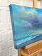 Original art for sale at UGallery.com | Morning Oceanside by Nancy Hughes Miller | $600 | oil painting | 12' h x 24' w | thumbnail 2